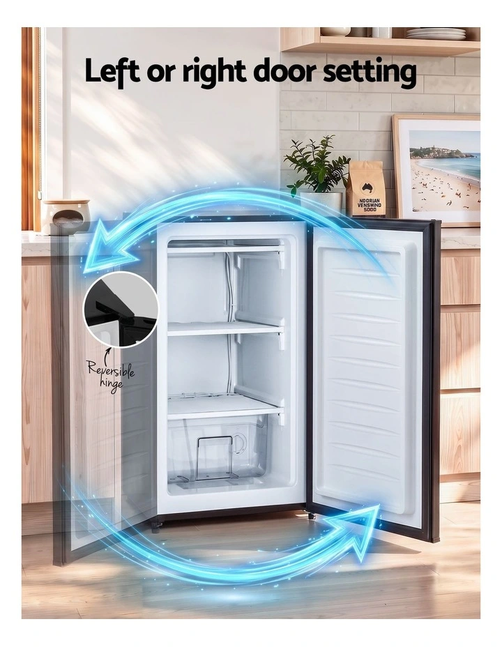 Devanti 81L Upright Freezer Fridge Black image 5