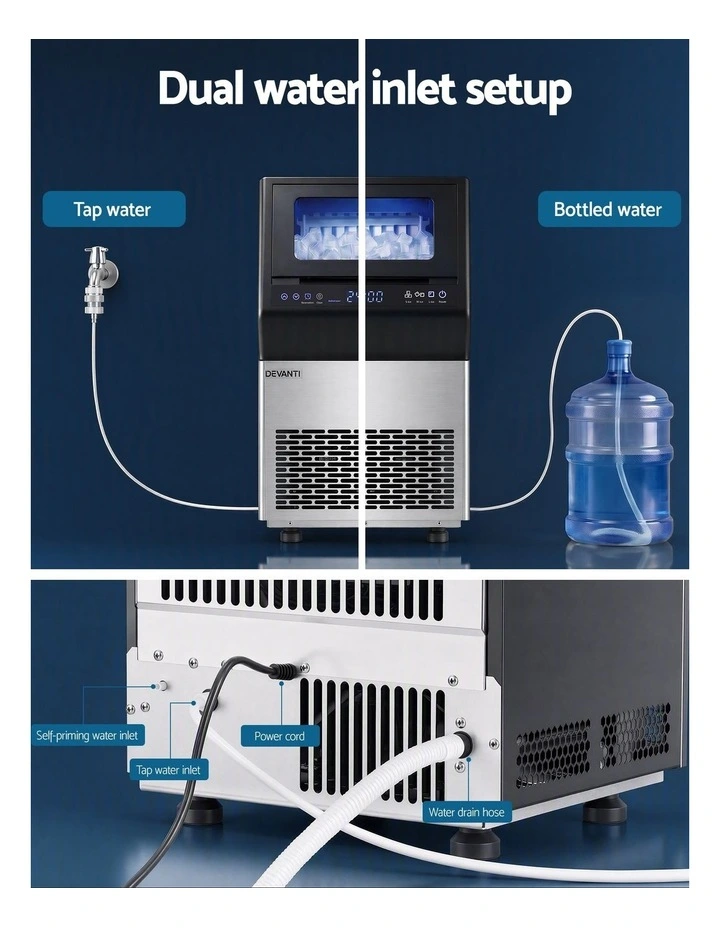 Devanti 35kg Commercial Ice Maker Freestanding Ice Cube Machine image 6