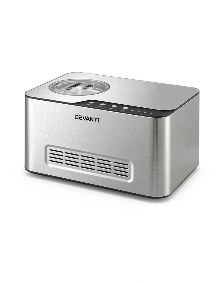 Devanti 2L 2-in-1 Ice Cream & Yoghurt Maker Machine No Pre-Freezing Homemade Gelato Sorbet image 1
