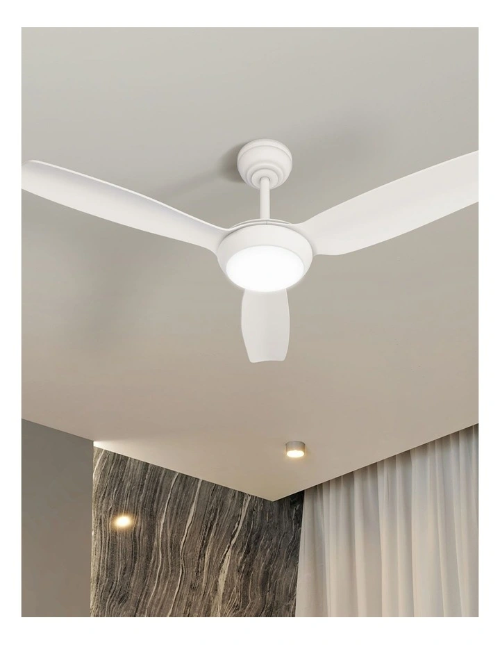 Vevare 52 Ceiling Fan DC Motor With Light Remote Control 5 Speed Fans White image 4