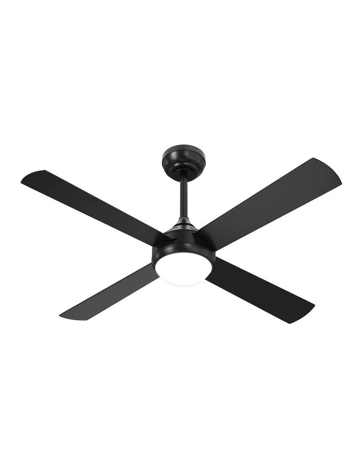 Vevare 52 Ceiling Fan AC Motor With Light Remote Control Fans 4 Blades Black image 1