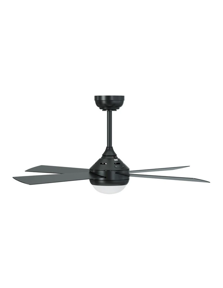 Vevare 52 Ceiling Fan AC Motor With Light Remote Control Fans 4 Blades Black image 2