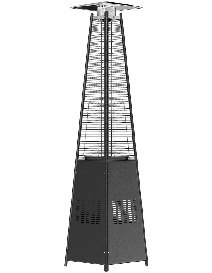 Havana Outdoors Gas Pyramid Flame Heater 13KW Steel Regulator Black image 7