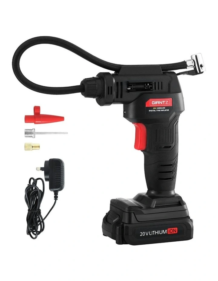 Cordless Tyre Inflator Portable Air Compressor Pump 20V image 1