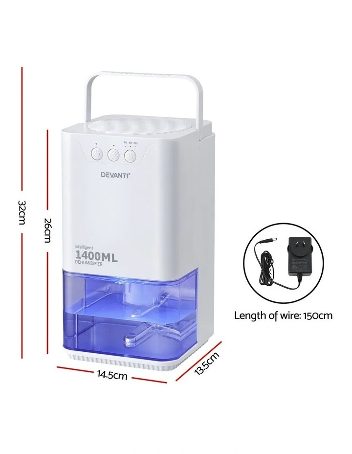 Portable Dehumidifier Quiet Sleep 1400ml image 4