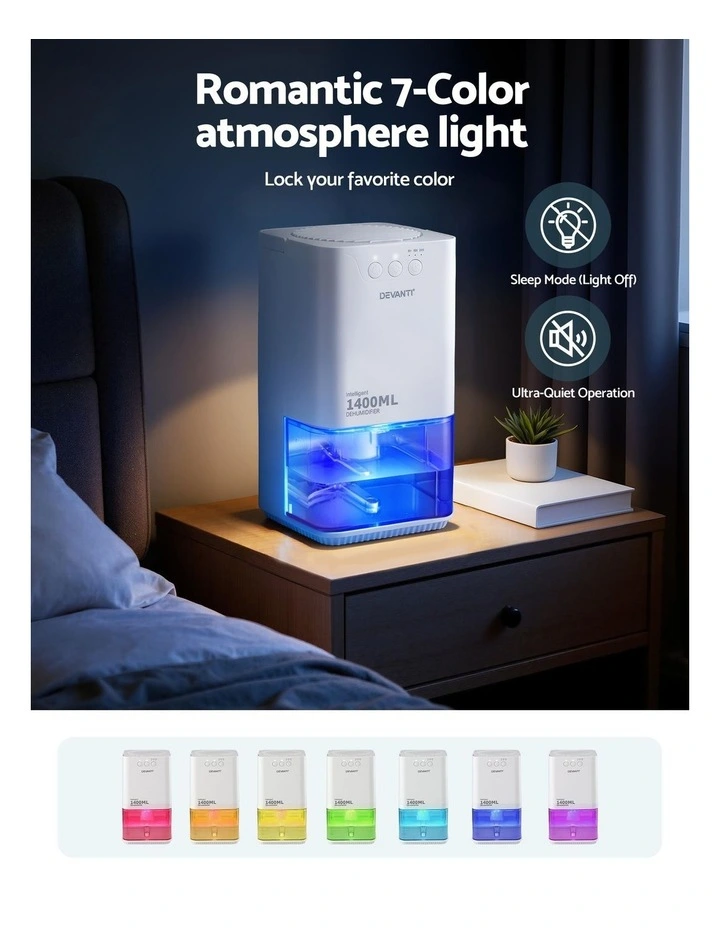Portable Dehumidifier Quiet Sleep 1400ml image 7