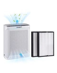 Devanti Air Purifier H12 HEPA Cleaner PM2.5 Display Spare Filter White
