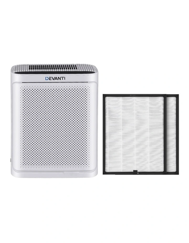 Devanti Air Purifier H12 HEPA Cleaner PM2.5 Display Spare Filter White image 3