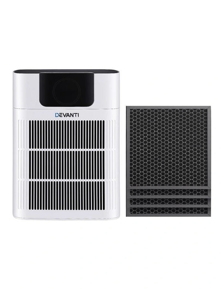 Devanti Pet Air Purifier H12 HEPA Filter Cleaner Replacement Filter White image 3