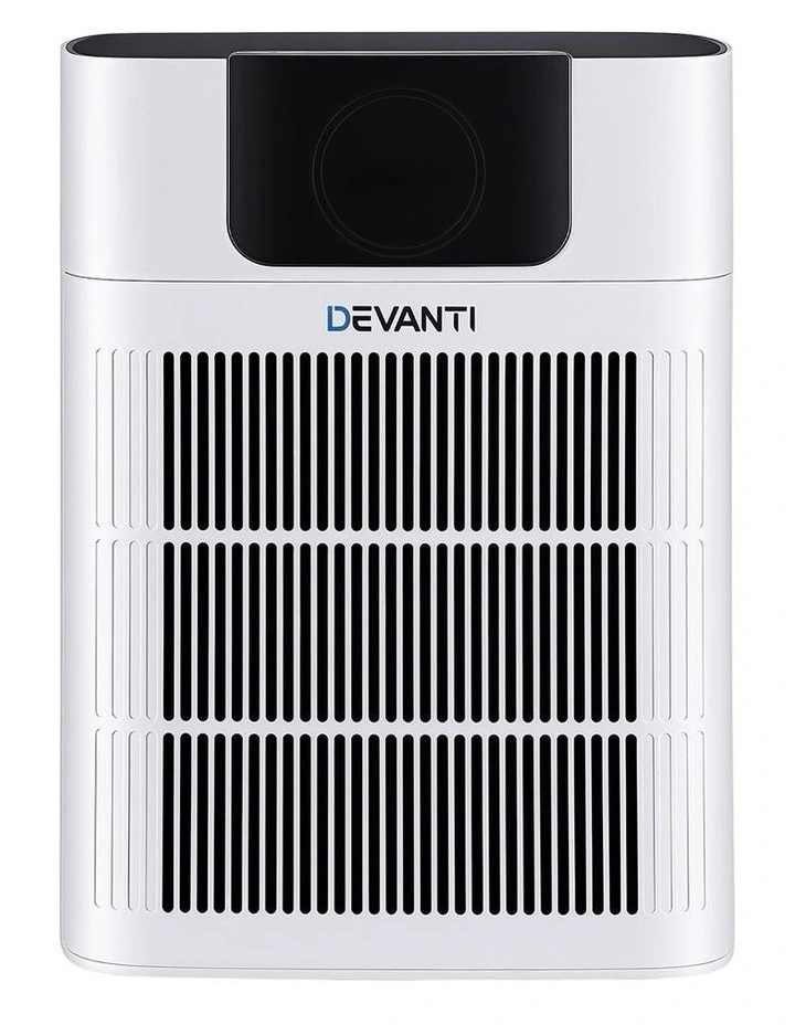 Devnati Pet Air Purifier 3 Stage HEPA Filter Cleaner PM25 Display Cat Dog Hair White image 3