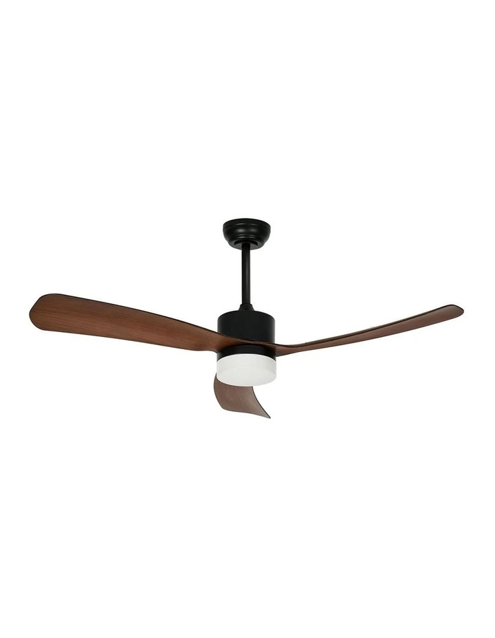 Vevare 132cm Ceiling Fan With Light DC Motor 5 Speed Fans Remote Control Walnut image 2