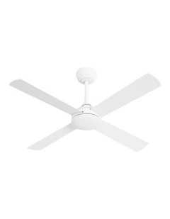 Vevare 132cm Ceiling Fan AC Motor with Remote Control Timer 4 Blades Fans White
