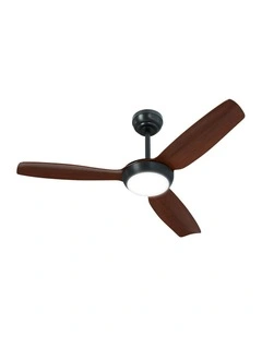 Vevare 132cm Ceiling Fan DC Motor With Light Remote Control 5 Speed Fans Walnut