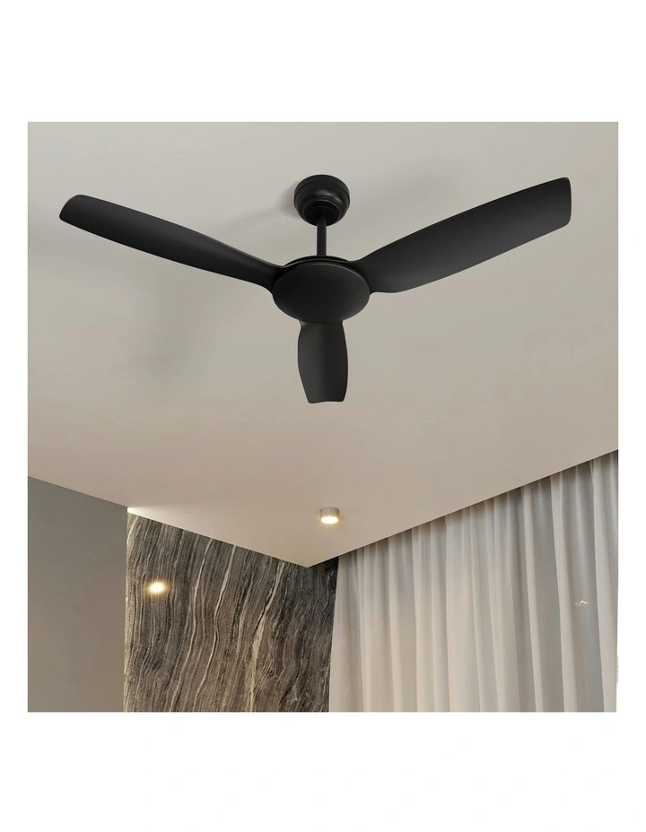 Vevare 132cm Ceiling Fan DC Motor 3 ABS Blades with Remote Control Timer Black image 4