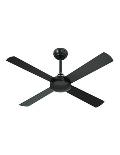 Vevare 132cm Ceiling Fan AC Motor with Remote Control Timer 4 Blades Fans Black