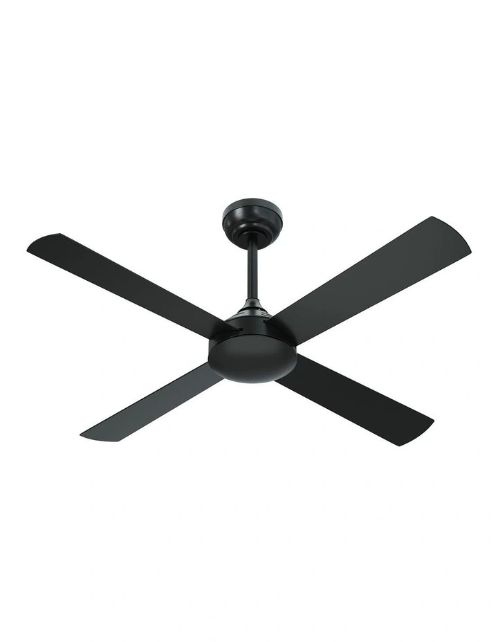 Vevare 132cm Ceiling Fan AC Motor with Remote Control Timer 4 Blades Fans Black image 1