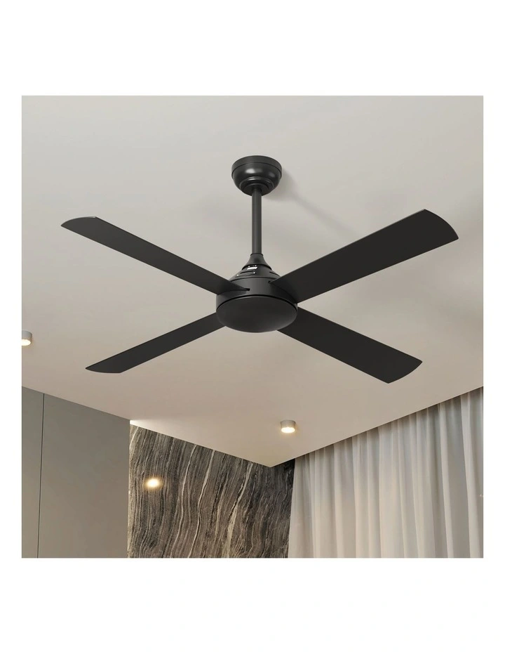 Vevare 132cm Ceiling Fan AC Motor with Remote Control Timer 4 Blades Fans Black image 4