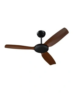 Vevare 132cm Ceiling Fan DC Motor 3 ABS Blades with Remote Control Timer Walnut