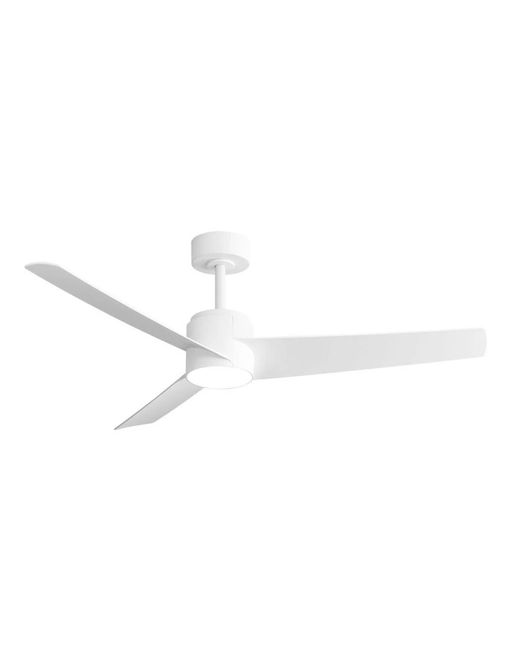 Vevare 132cm Ceiling Fan With Light DC Motor 5 Speed Remote Control Timer White image 1