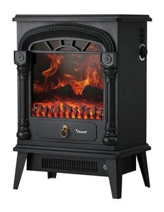 Vevare Electric Fireplace Heater Freestanding Indoor 3D Flame Effect 2000W