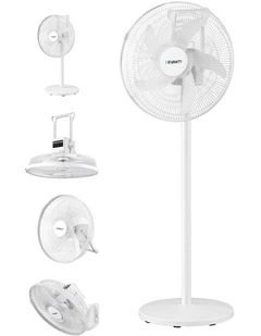 DEVANTI 16 5-in-1 Rechargeable Fan for Pedestal Table Floor Wall Ceiling
