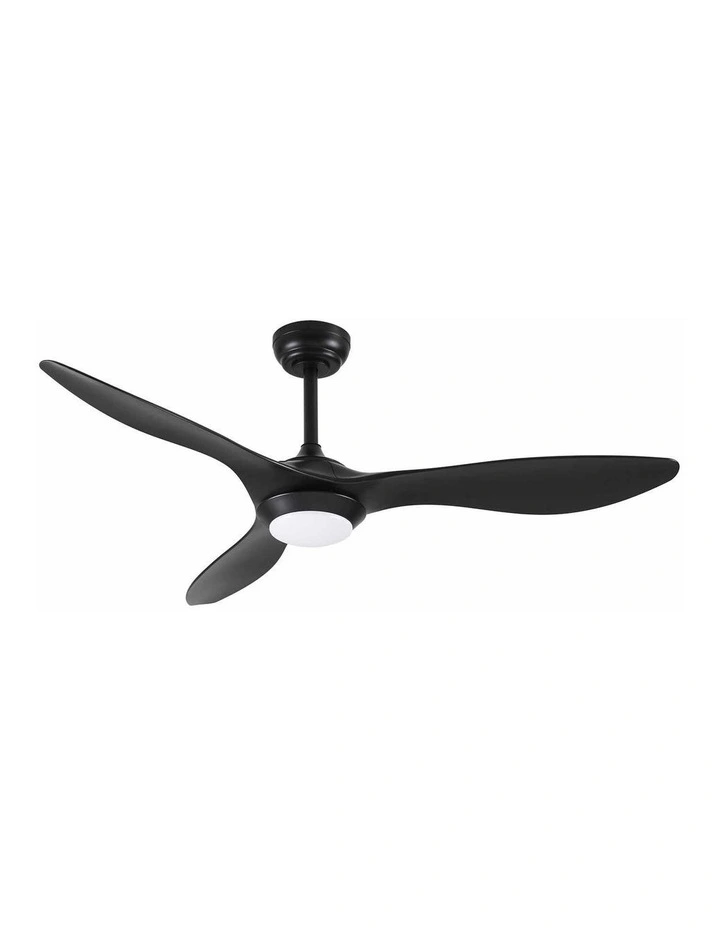 Devanti 52'' Ceiling Fan DC Motor w/Light w/Remote - Black image 1