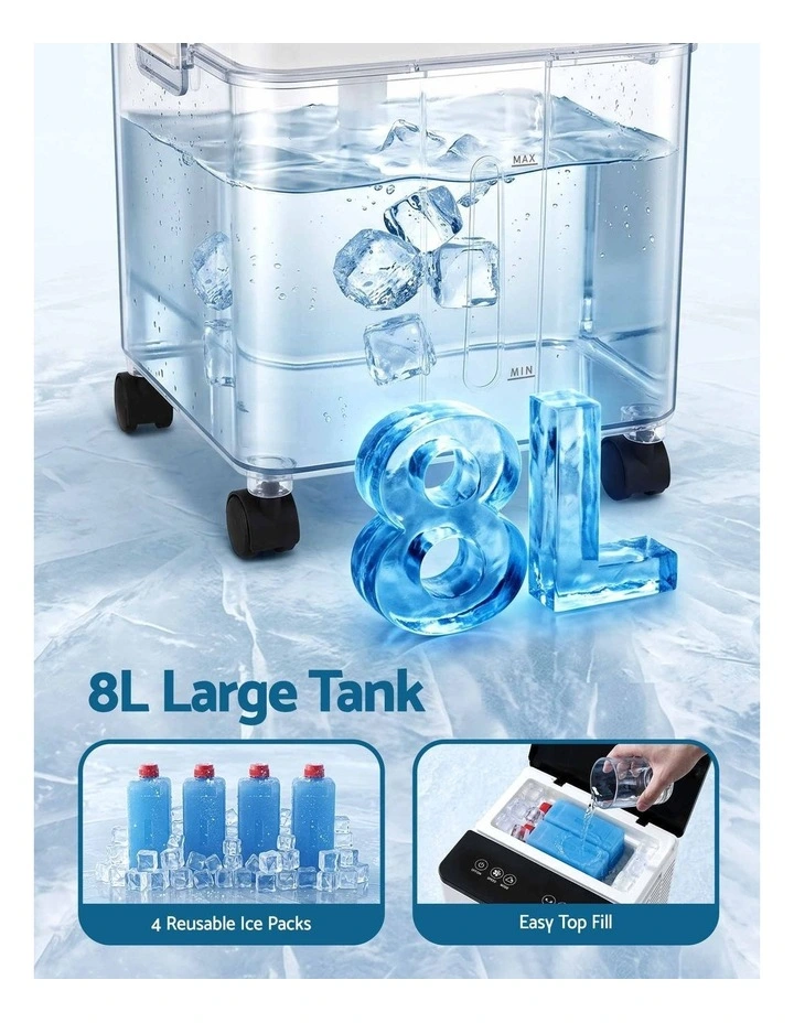 Devanti 8L 3-in-1 Evaporative Air Cooler 4 Ice Packs Remote Control 3 Speed image 6