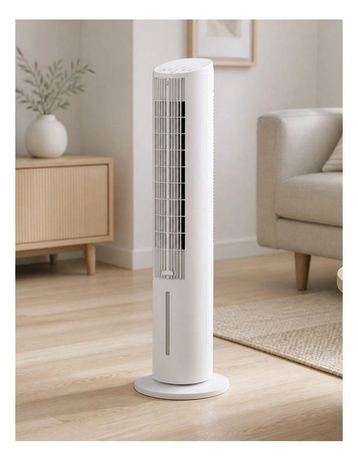 3L Evaporative Tower Air Cooler 75W Portable Fan with 3 Speeds image 2