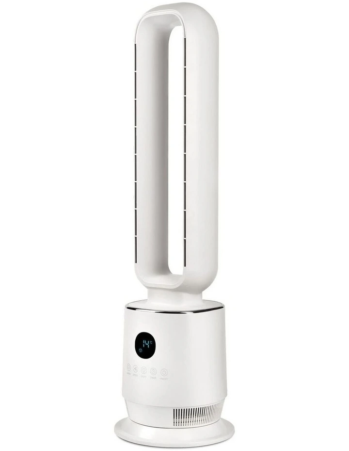 Electric Bladeless Fan with 3 Speed Settings, Timer and Remote Control image 1