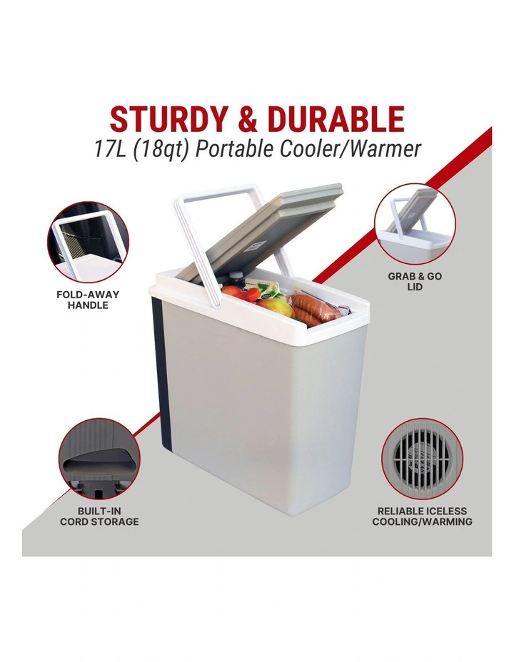 12v Personal Cooler Portable Travel Fridge 17L image 3
