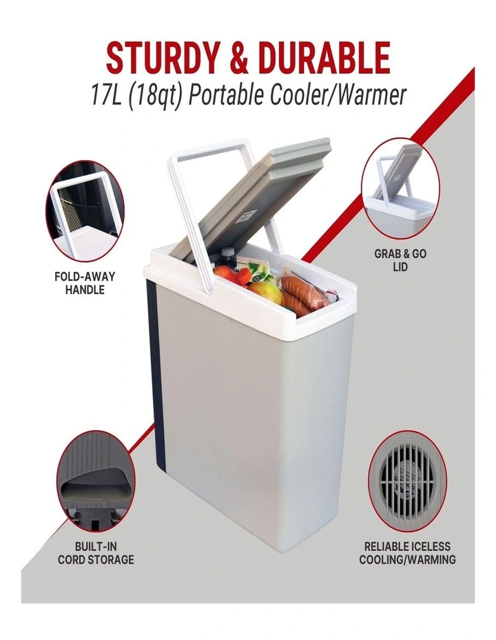 12v Personal Cooler Portable Travel Fridge 17L image 4