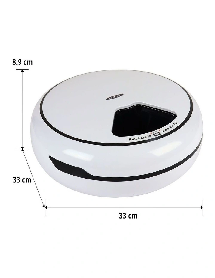 Programmable 5-Meal Pet Feeder in White image 7