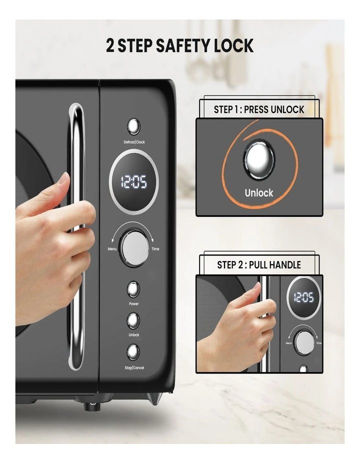 Retro Microwave Oven 20L image 5