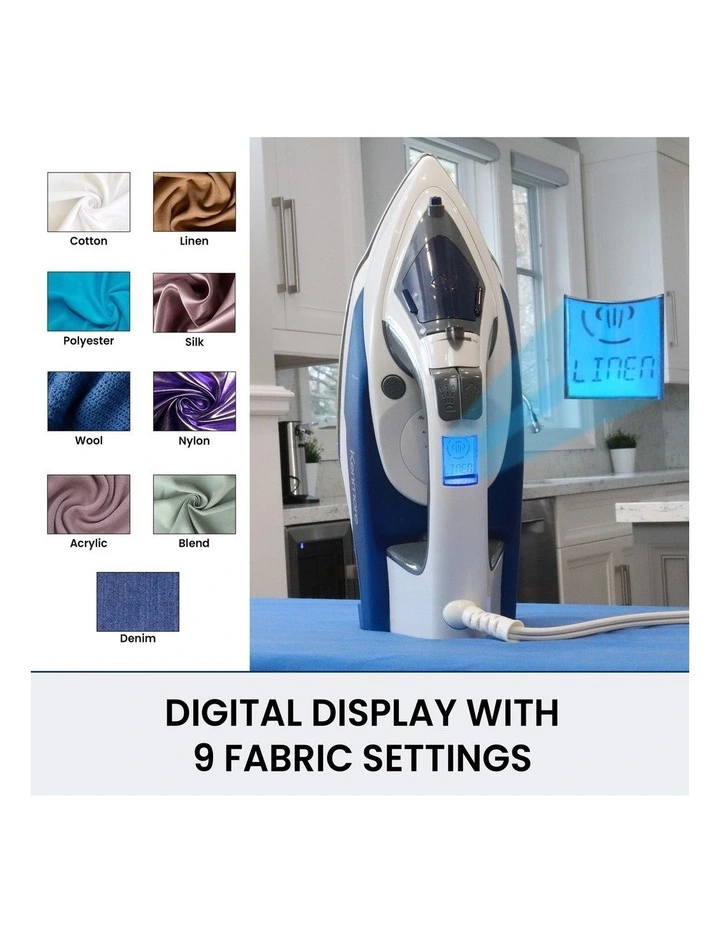 Clothing Steam Iron in Blue image 3