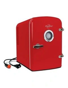 Retro Mini Fridge With Bluetooth Speaker 4L