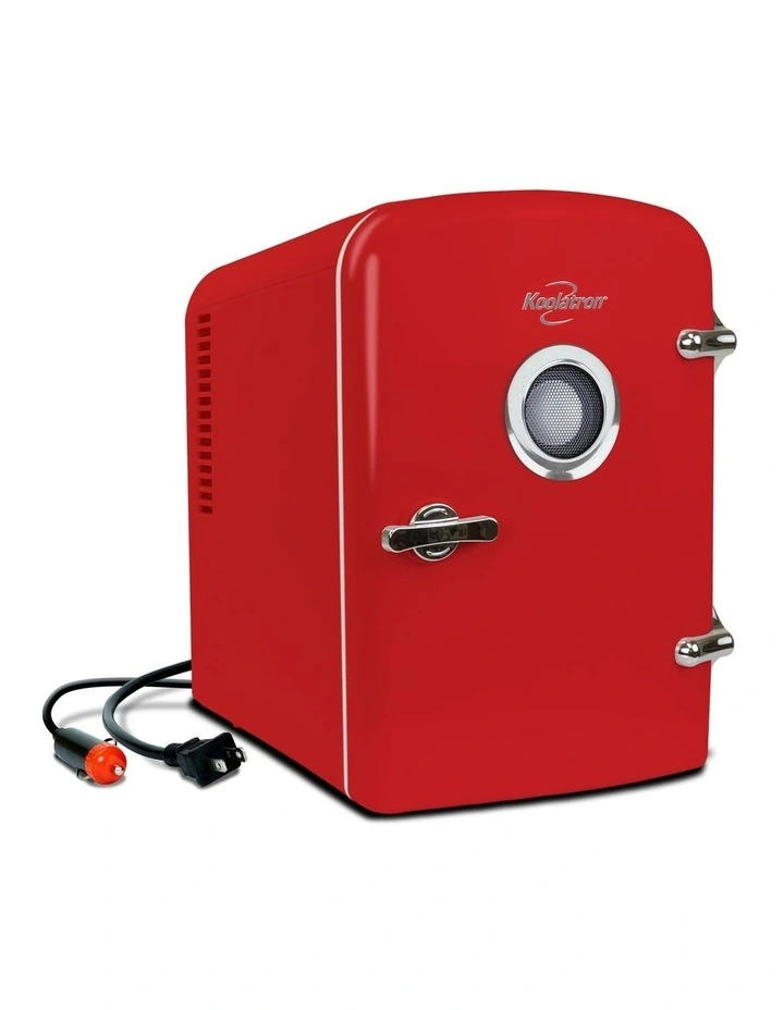 Retro Mini Fridge With Bluetooth Speaker 4L image 1
