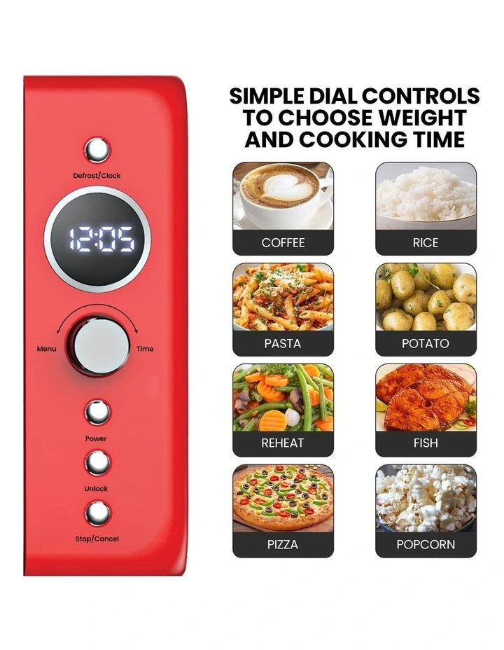 Retro Microwave Oven 20L image 4
