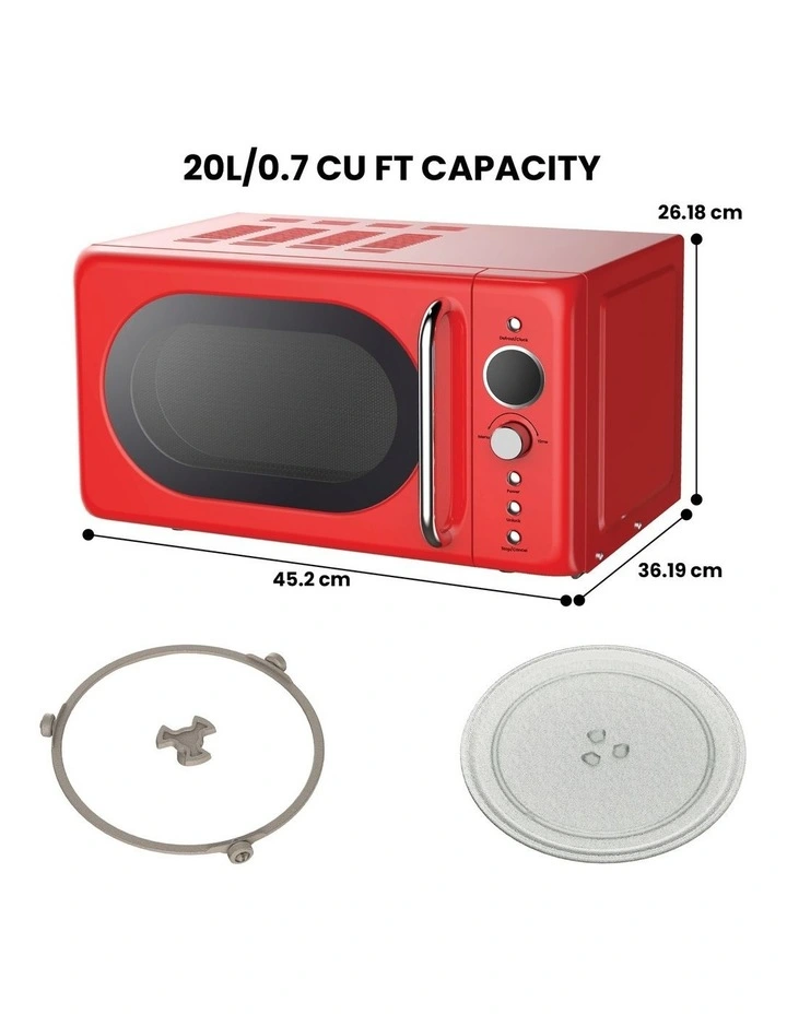 Retro Microwave Oven 20L image 6