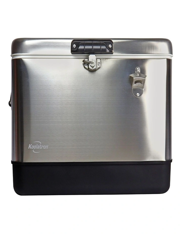 Stainless Steel Ice Chest Cool Box 51L in Grey image 5