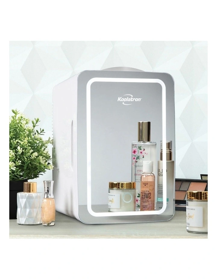 Cosmetics Fridge With LED Mirror 6L image 4