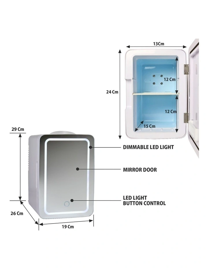 Cosmetics Fridge With LED Mirror 6L image 6