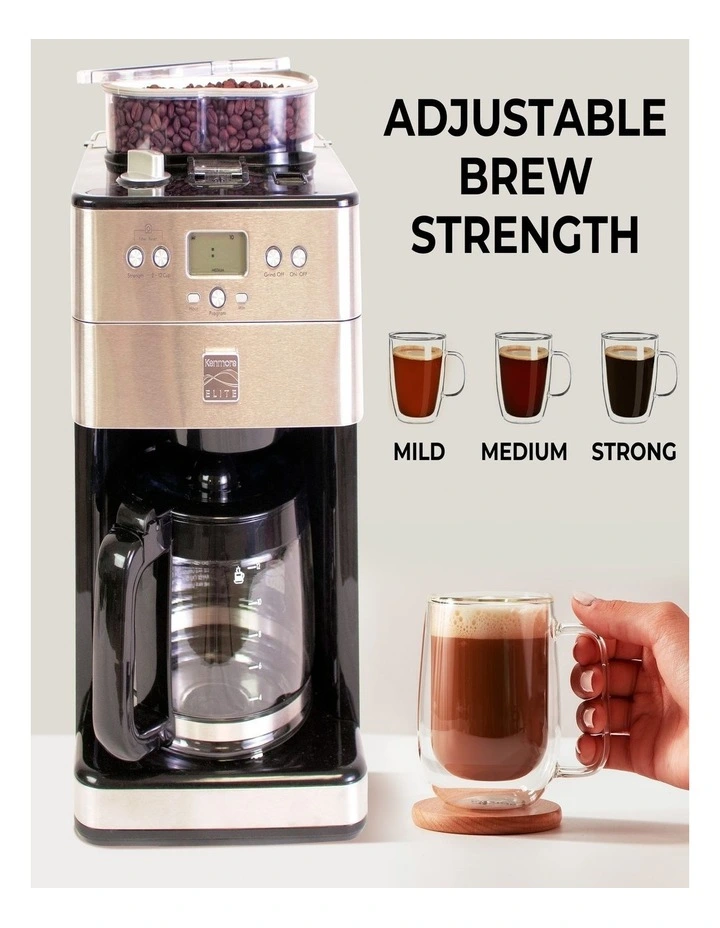 Elite Automatic Coffee Maker With Burr Grinder image 2