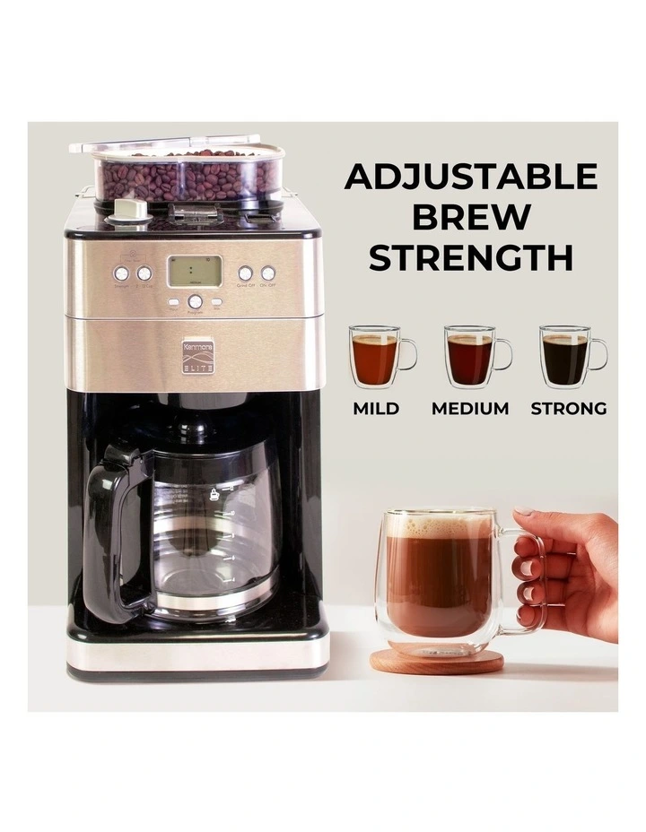Elite Automatic Coffee Maker With Burr Grinder image 3