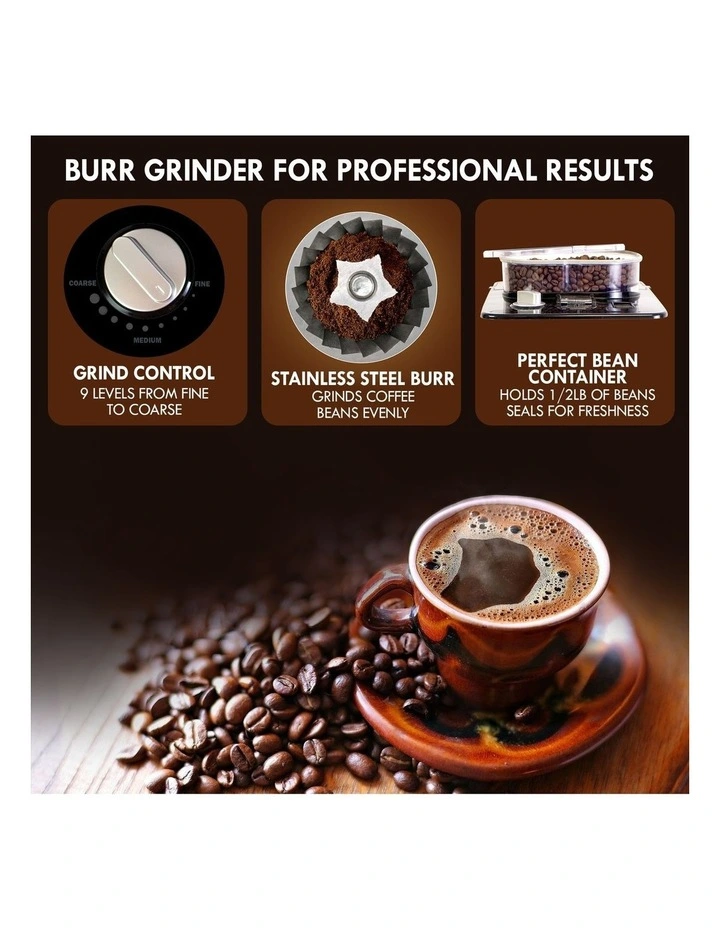 Elite Automatic Coffee Maker With Burr Grinder image 5