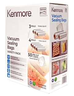 Vacuum Sealer Bag And Roll Pack of 57 Pieces