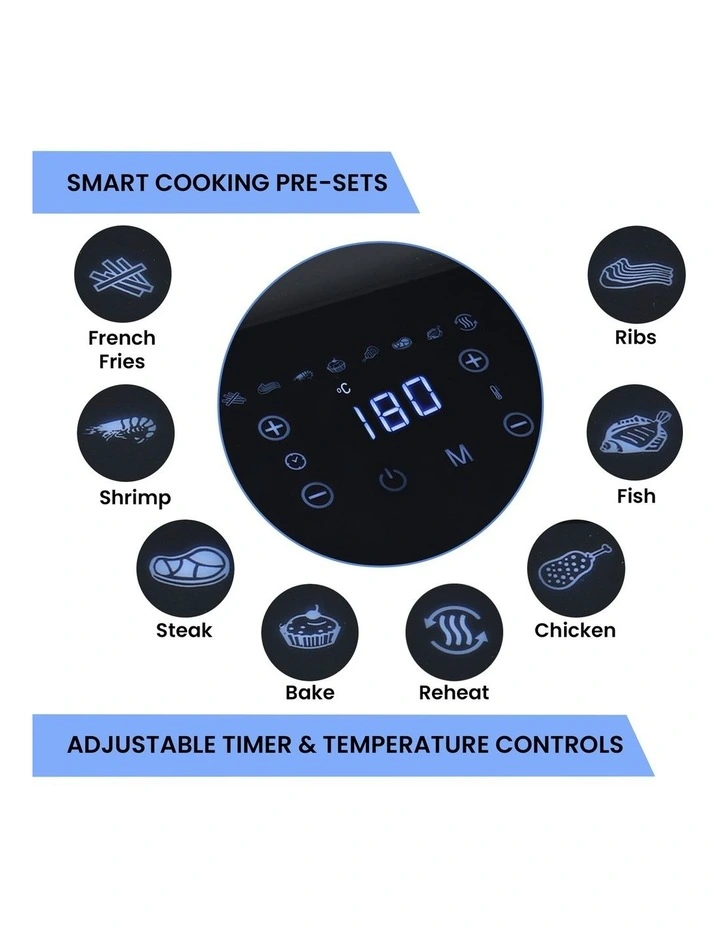 Total Chef 8 Presets Air Fryer 4.8L image 3