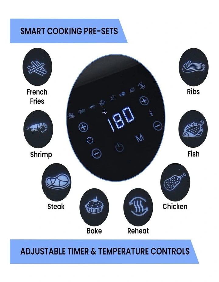 Total Chef 8 Presets Air Fryer 4.8L image 5