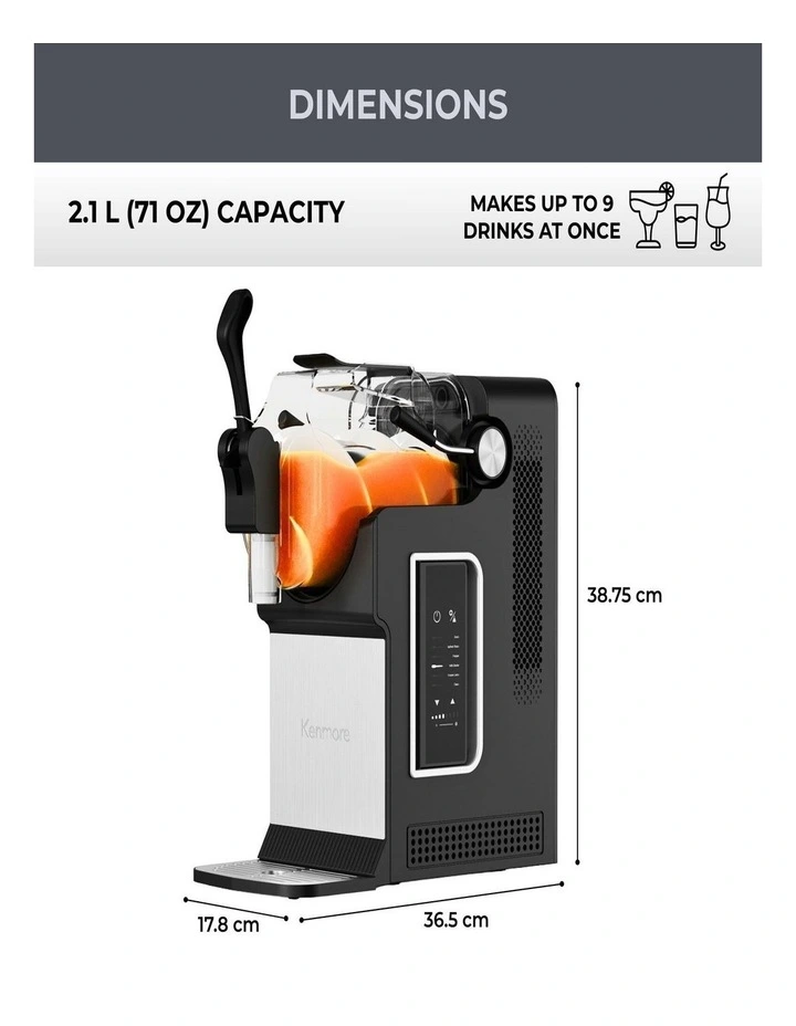 Slushie And Frozen Drink Machine 2.1L in Black image 7