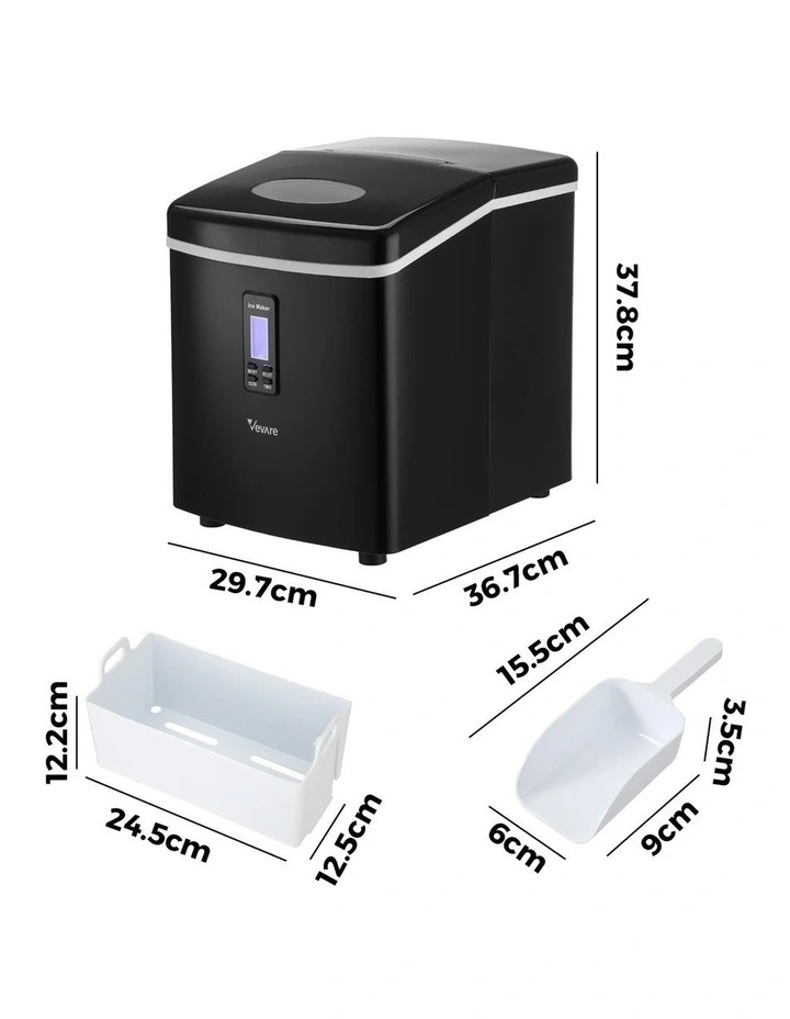 Portable Ice Maker Machine 3L in Black image 3