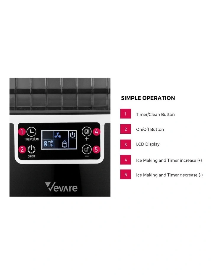 3.2L Ice Maker Machine Portable Stainless image 7